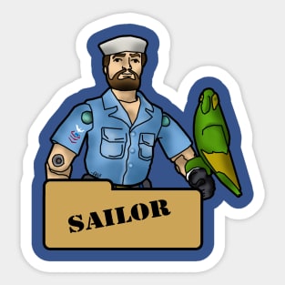 The Quintessential Sailor and his Polly Sticker